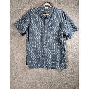 Columbia Shirt XL Pilsner Peak II Short Sleeve Print Button Southwest Omni Wick